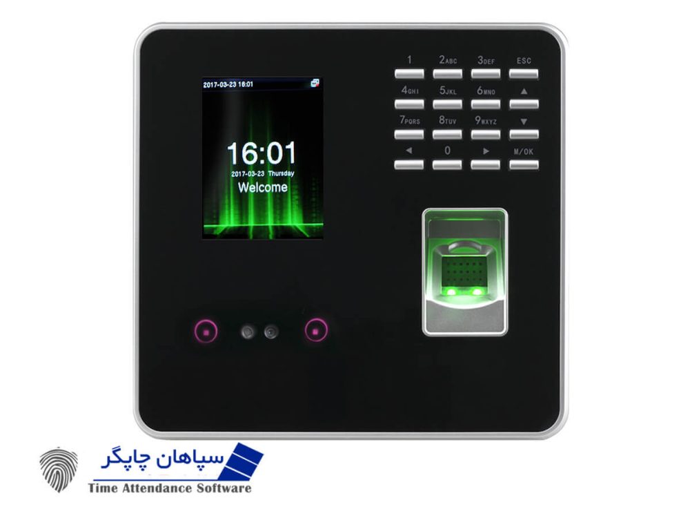 دستگاه حضور و غیاب تشخیص چهره و اثر انگشتی مدل MB200 Silver
