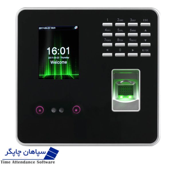 دستگاه حضور و غیاب تشخیص چهره و اثر انگشتی مدل MB200 Silver